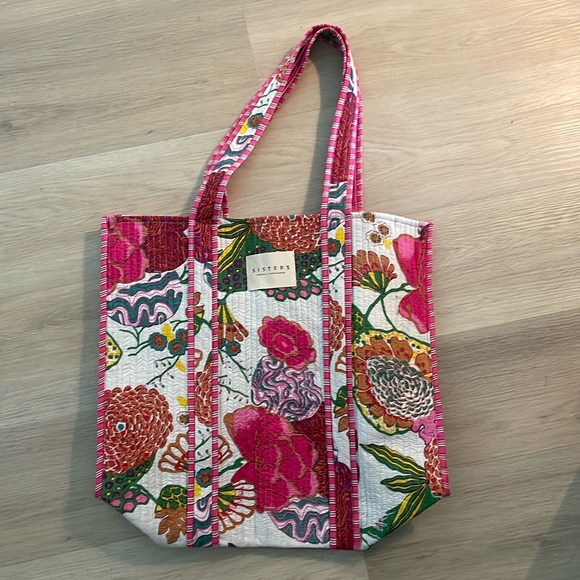 Quilted cotton tote bag - Picture 2 of 6
